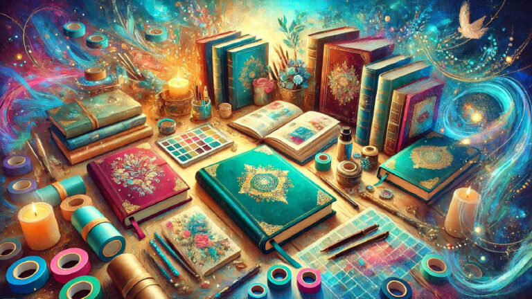 Assorted notebooks and writing accessories arranged as gift ideas for notebook lovers.