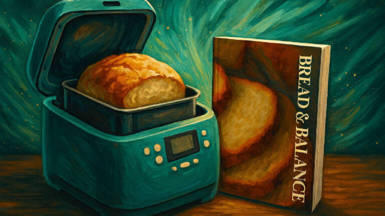 Freshly baked homemade bread loaf demonstrating an effortless bread making method.