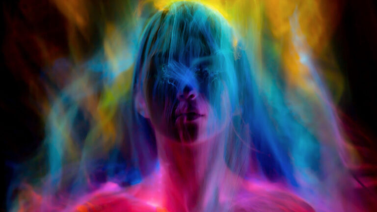 Conceptual image representing imagined fear or overthinking contrasted with reality.