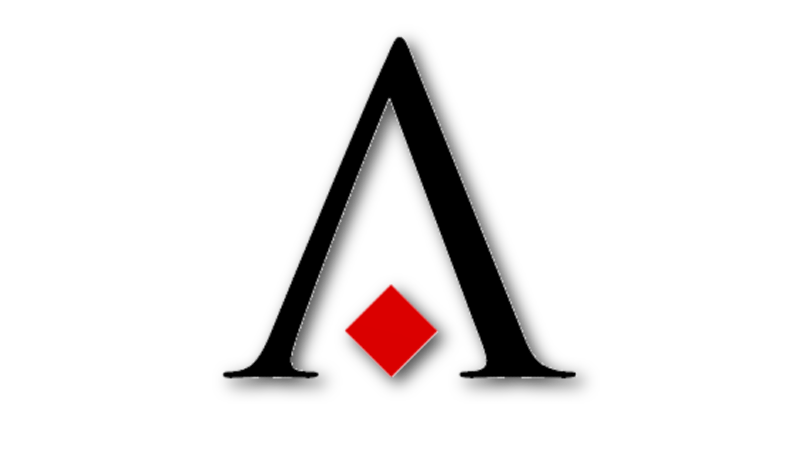 Afia.ca logo featuring a minimalist black letter A with a red diamond accent