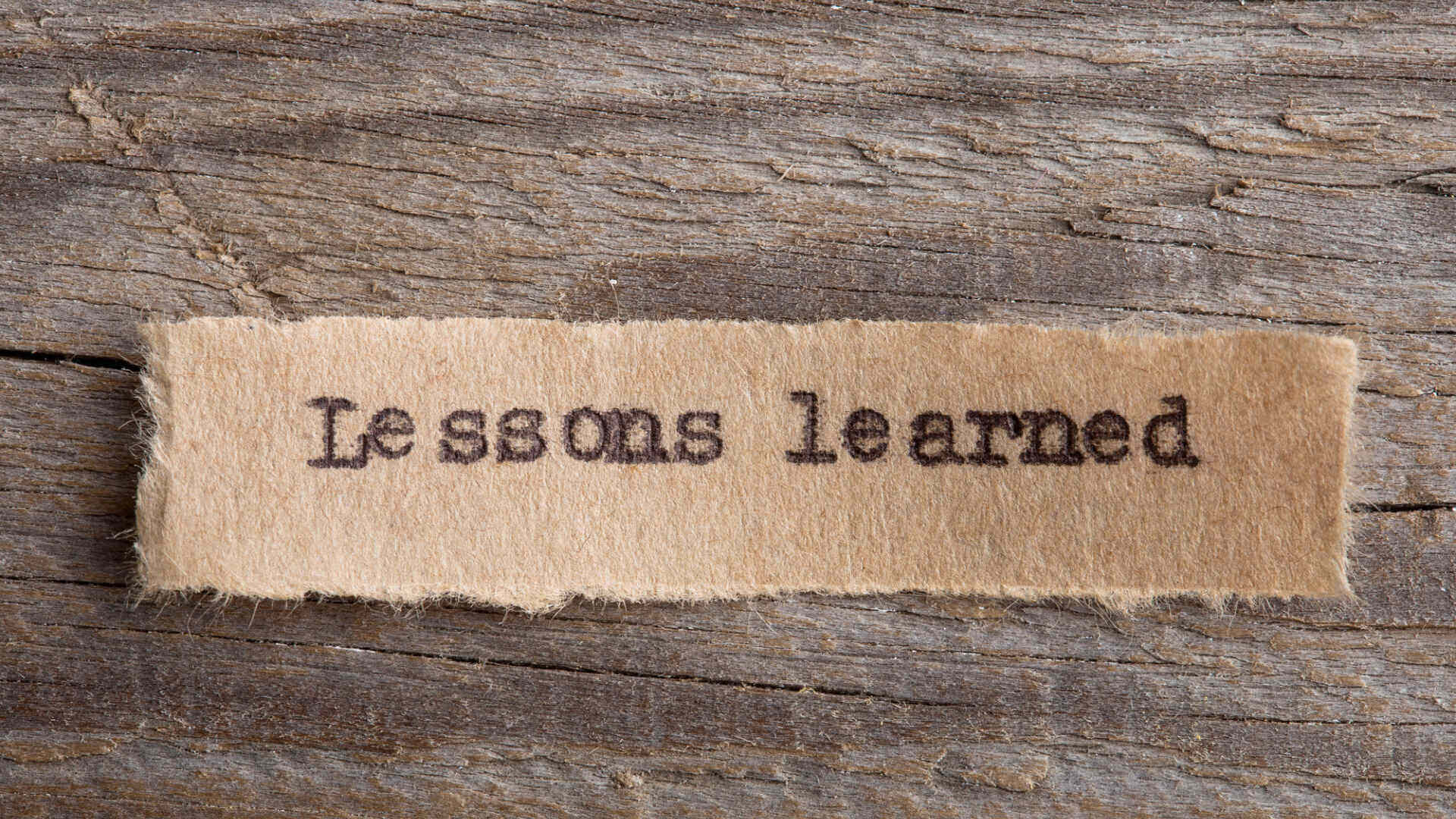 Conceptual image representing reflection on lessons learned over the past year.